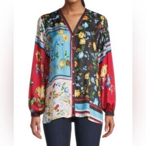 Johnny Was Perdita Silk Blouse